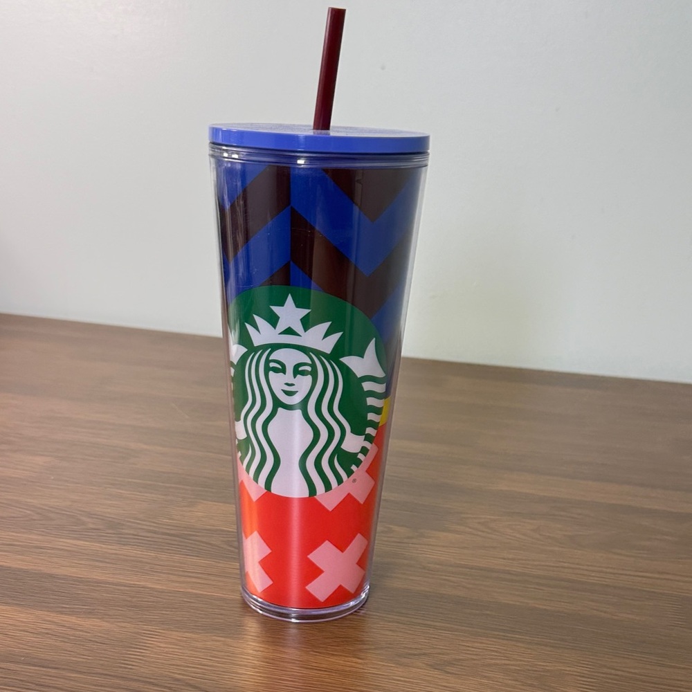 Starbucks 2021 Summer Target Exclusive Chevron 24oz Venti Tumbler Cup